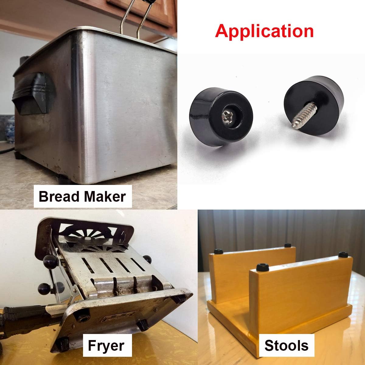 200PCS Rubber Feet for Cutting Board