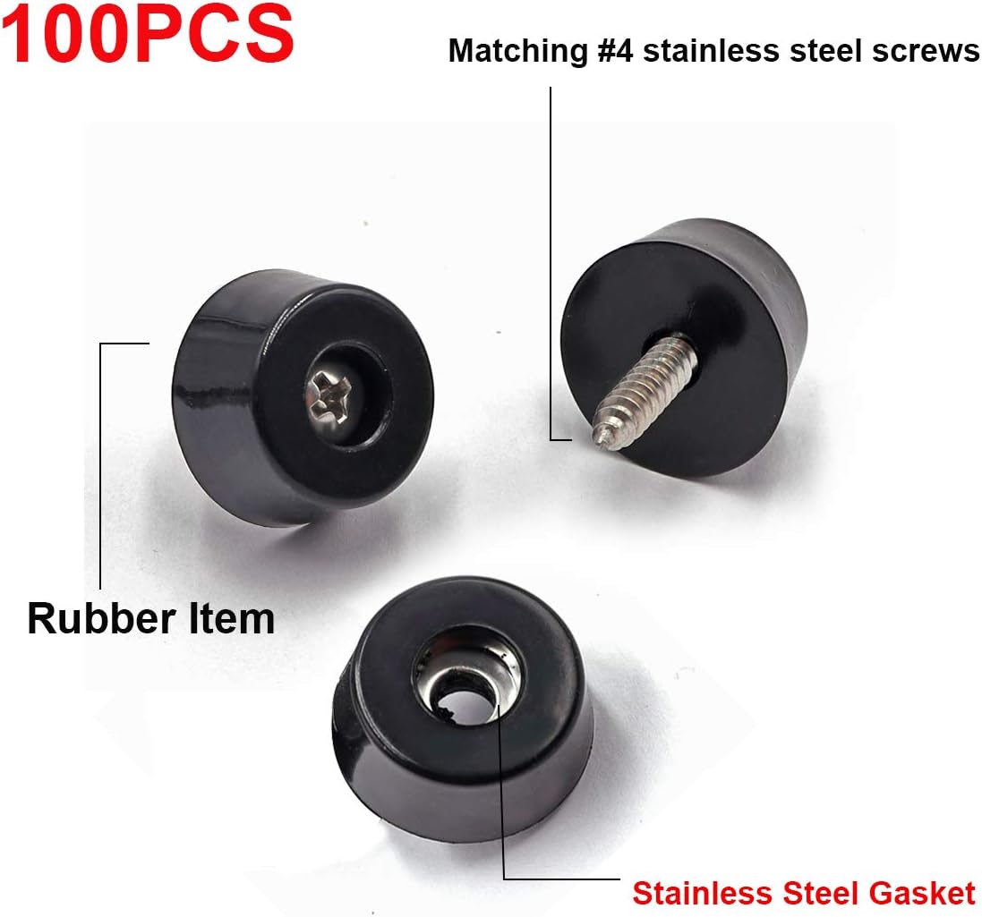 200PCS Rubber Feet for Cutting Board