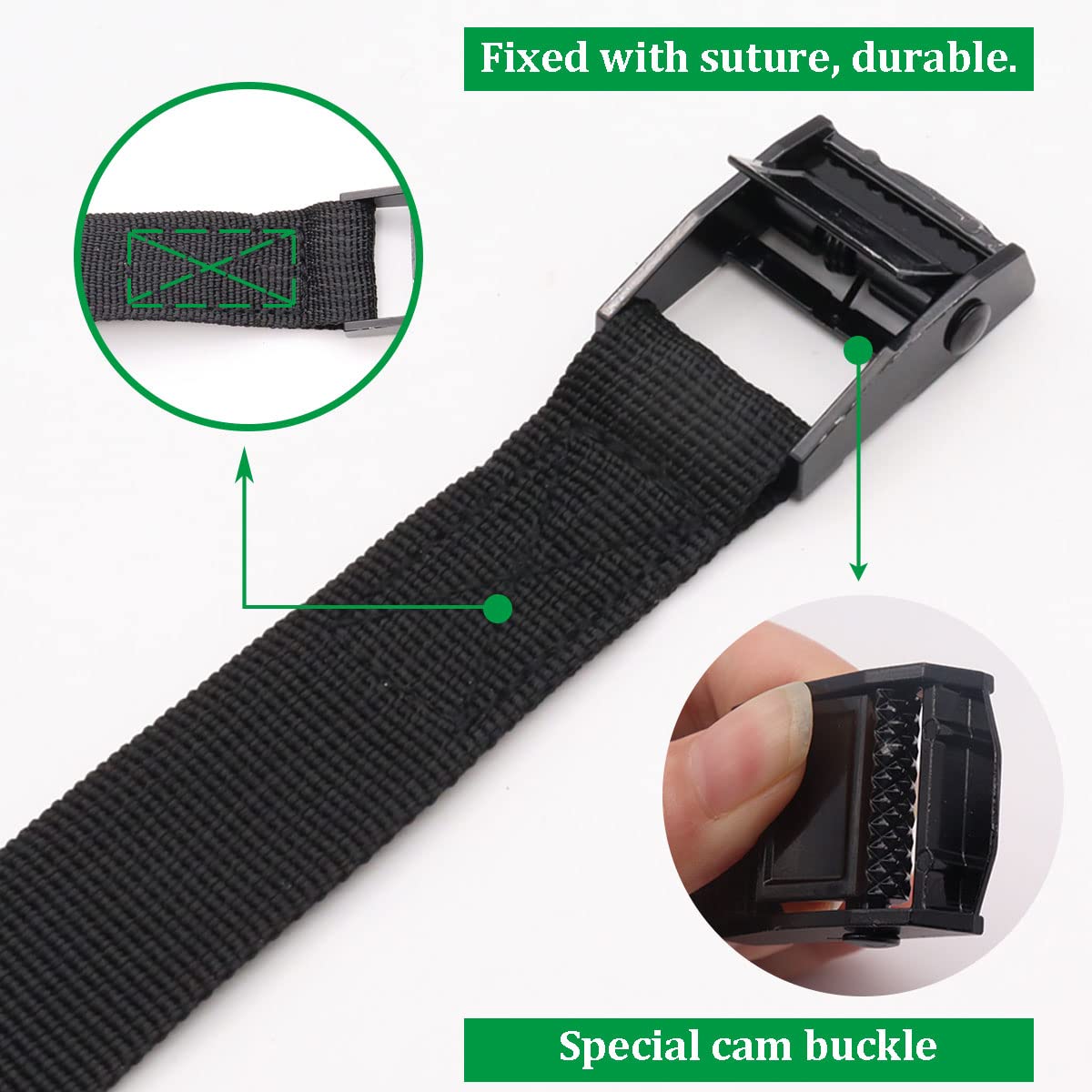 4 PCS Lashing Straps with Buckles