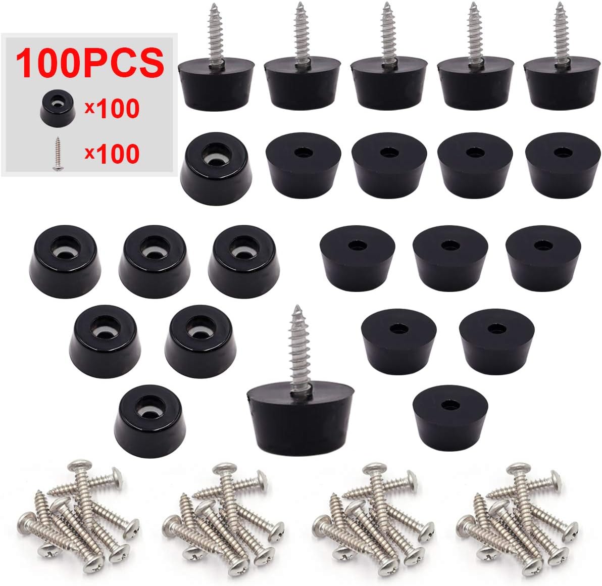 200PCS Rubber Feet for Cutting Board