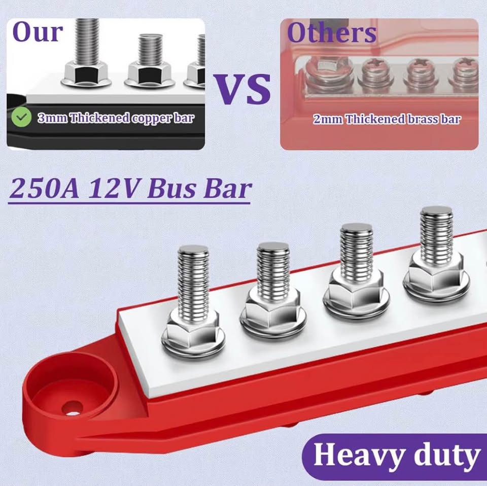 250A 12V Bus Bar Marine Power Distribution