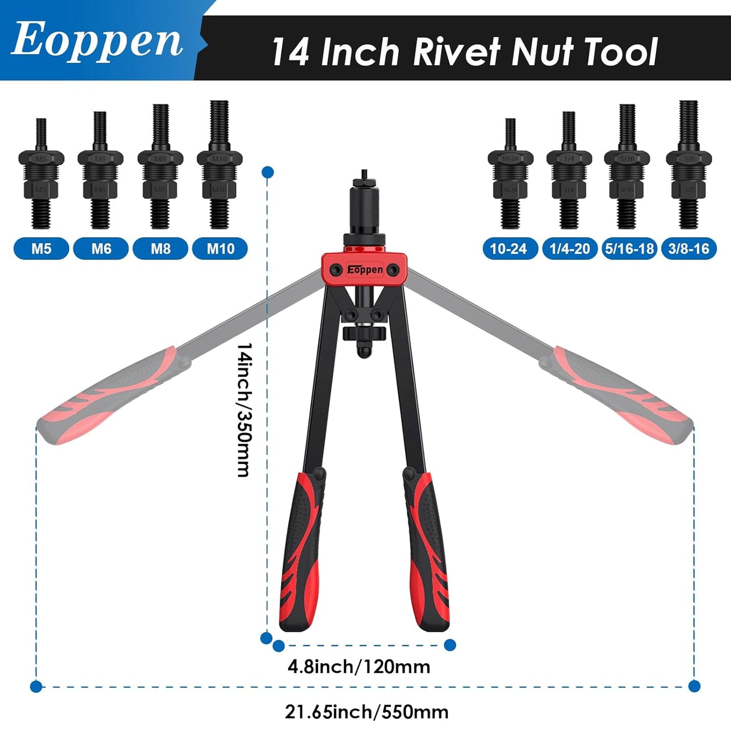 500Pcs Rivet Nut Tool Kit