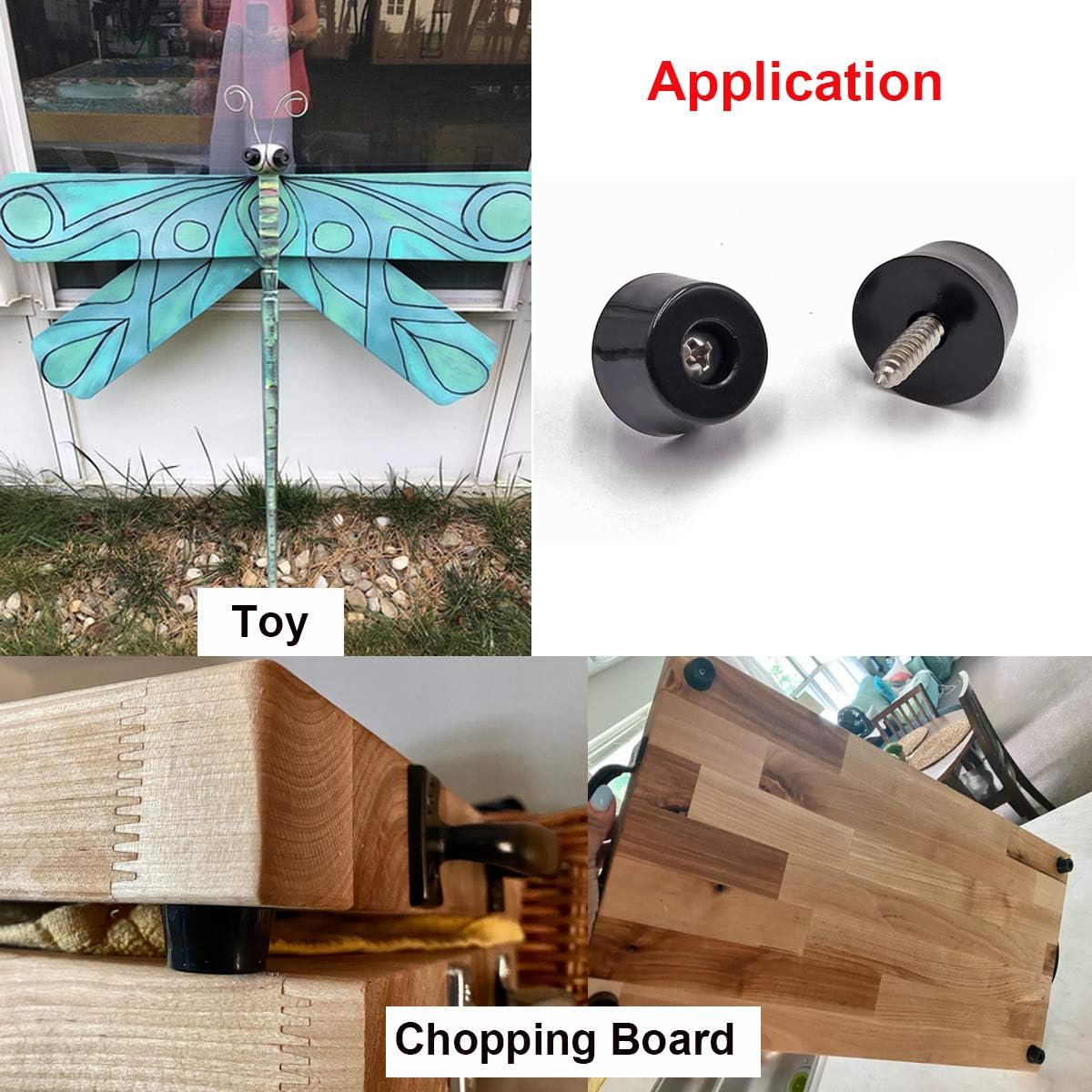 200PCS Rubber Feet for Cutting Board