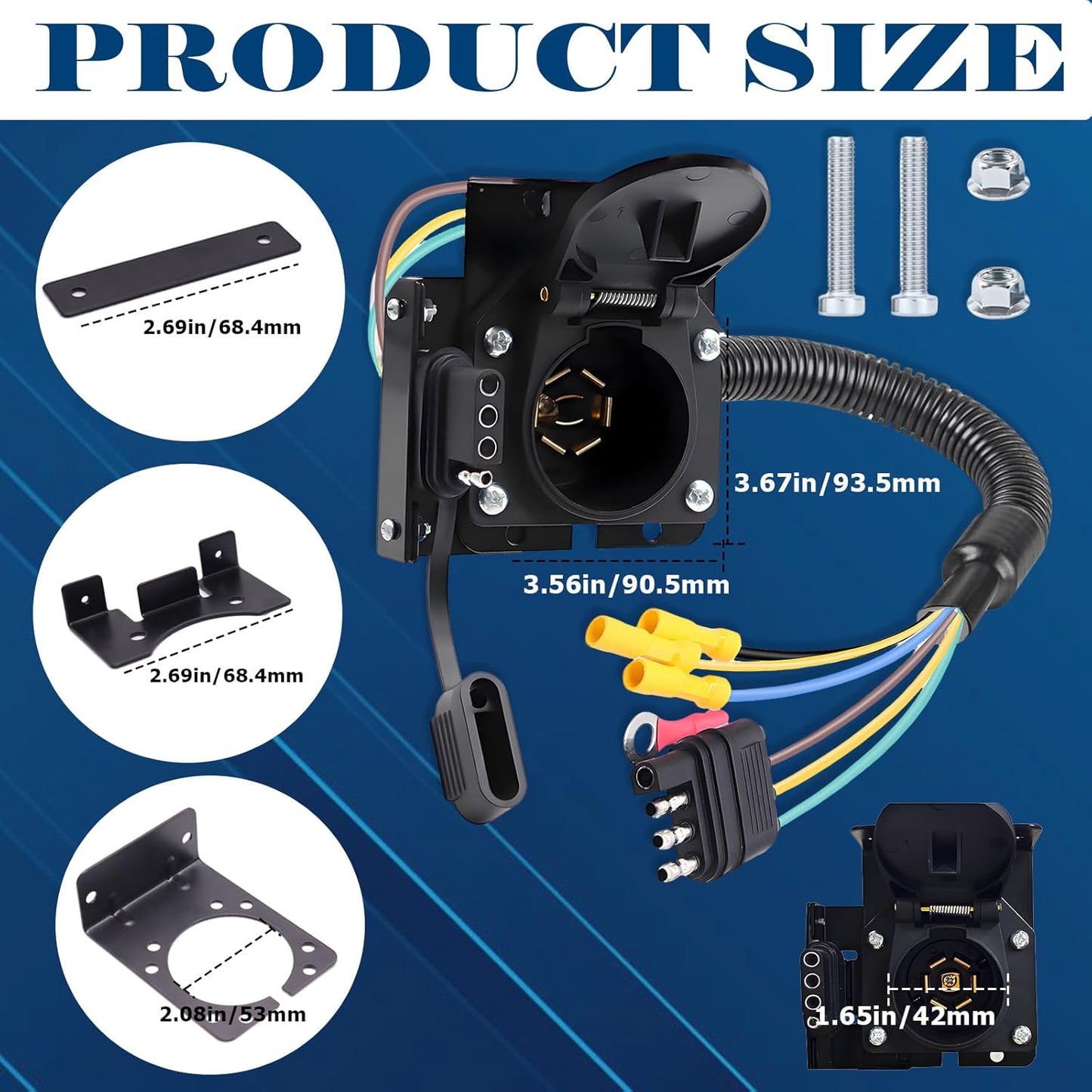 7 Way Trailer Plug 7 Pin to 4 Pin