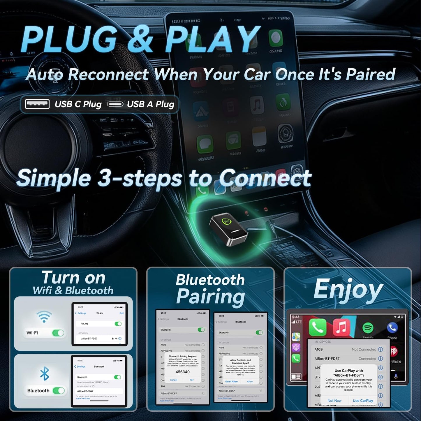 Mini Wireless CarPlay