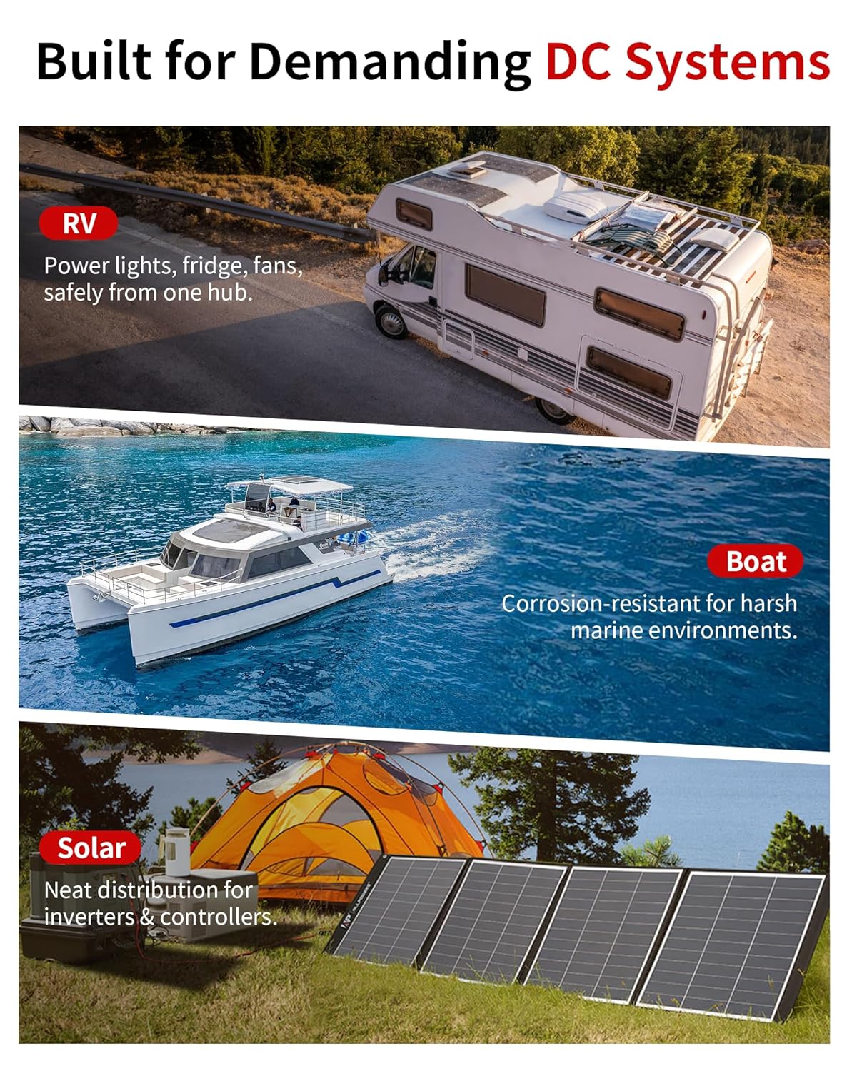 Bus Bar 12V 150A Power Distribution Block