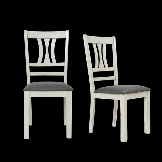 Modern Distressed Dining Chair, Set of 2